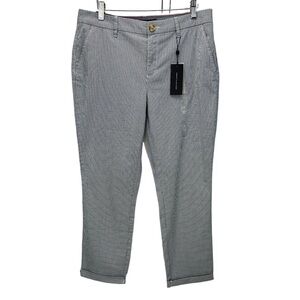 Tommy Hilfiger Heritage Striped Hampton Chino Pants - Blue White - size 8